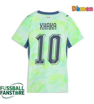 Schweiz Granit Xhaka #10 Replik Auswärtstrikot Damen WM 2026 Kurzarm